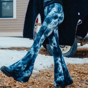 Stardust Blue Tie Dyed Bells by Life Clothing Co.